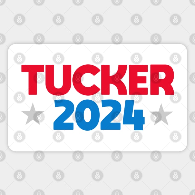 Tucker Carlson 2024 Magnet by Dale Preston Design